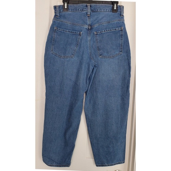 Old Navy Women's Petite Size 6 Extra High Rise Balloon Jeans Medium Wash - Picture 5 of 7